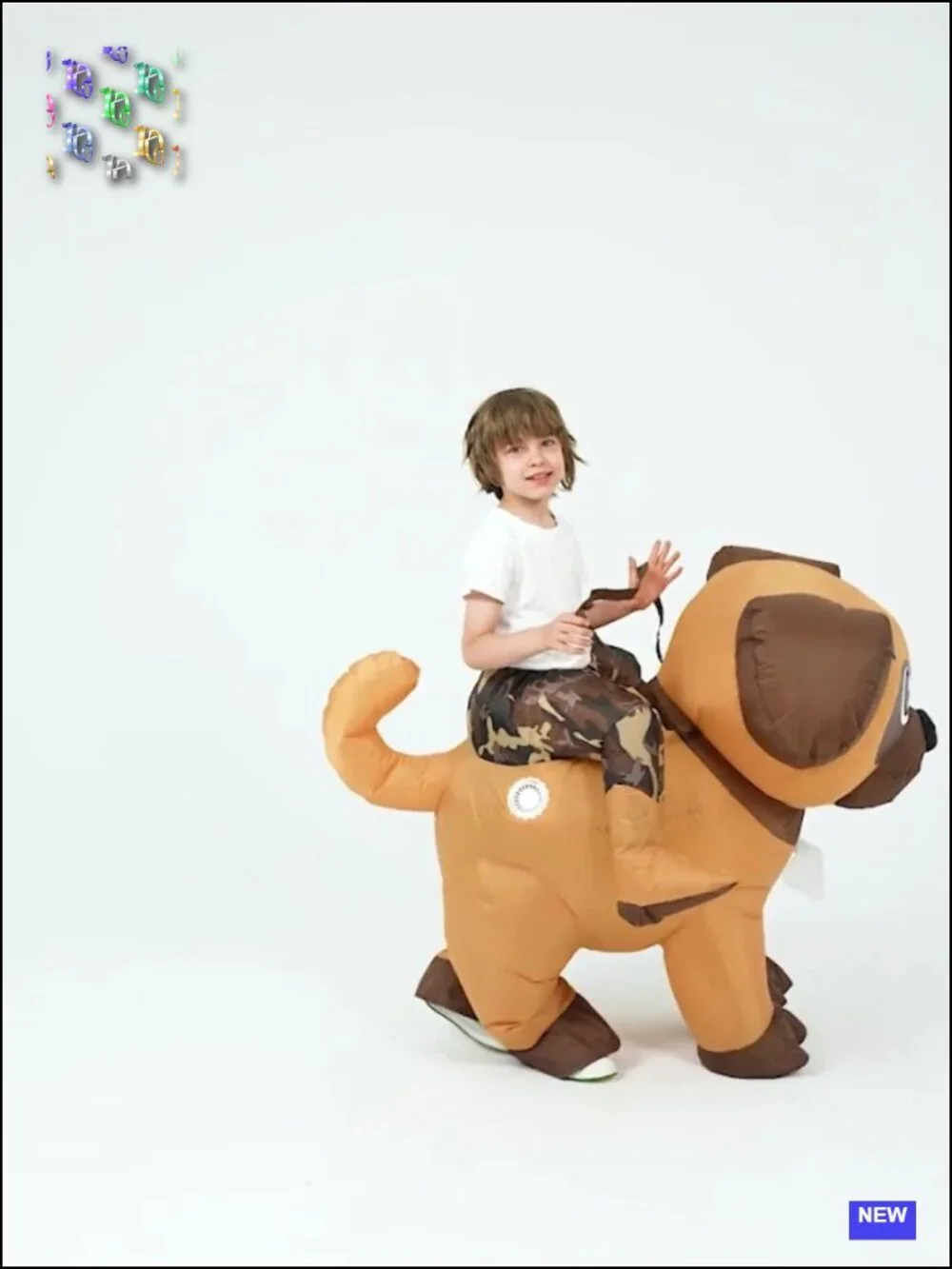 Kids Inflatable Dog Costume Halloween Blow Up Cosplay Boys Girls